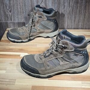 LL Bean Trail Model 4 Waterproof Hiking Boots Men's 13 W Brown Suede